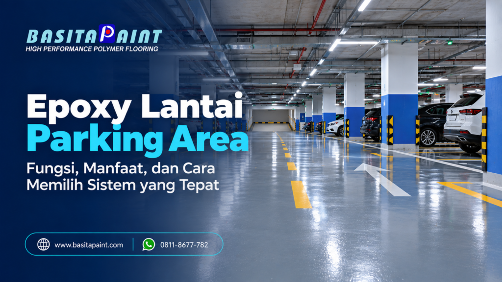 banner epoxy lantai parkir modern