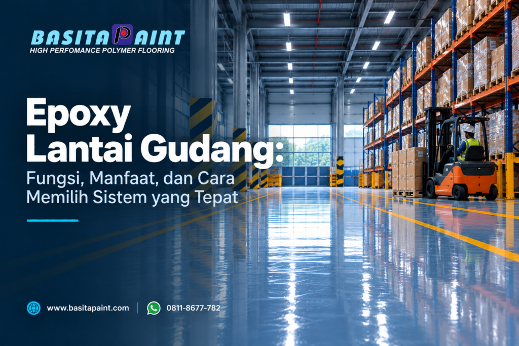 epoxy lantai gudang modern