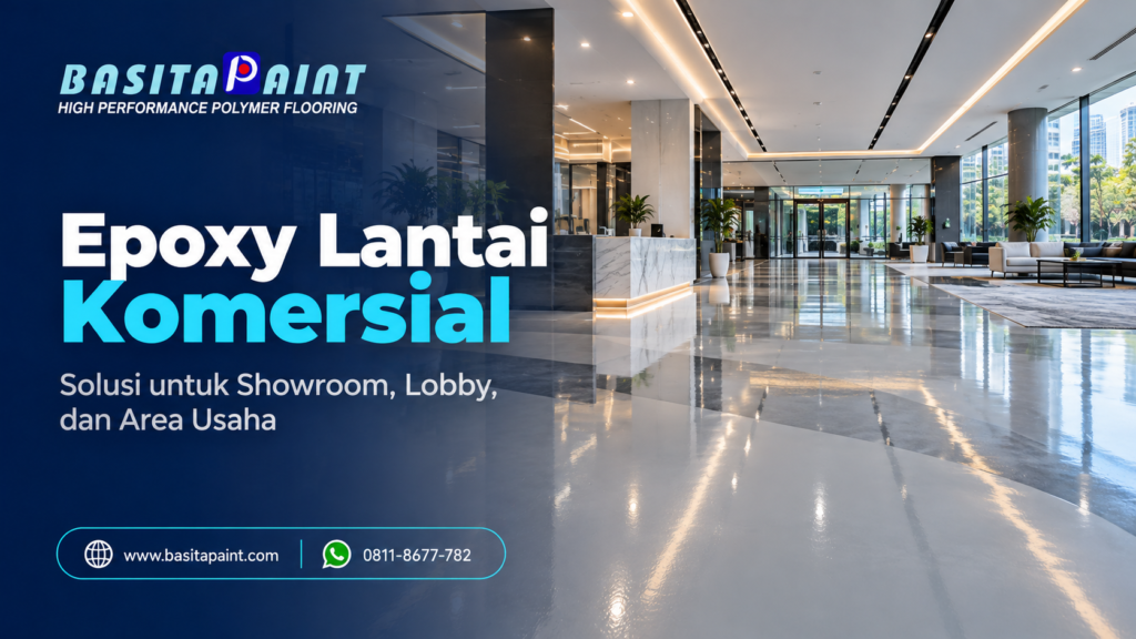 lantai epoksi komersial modern