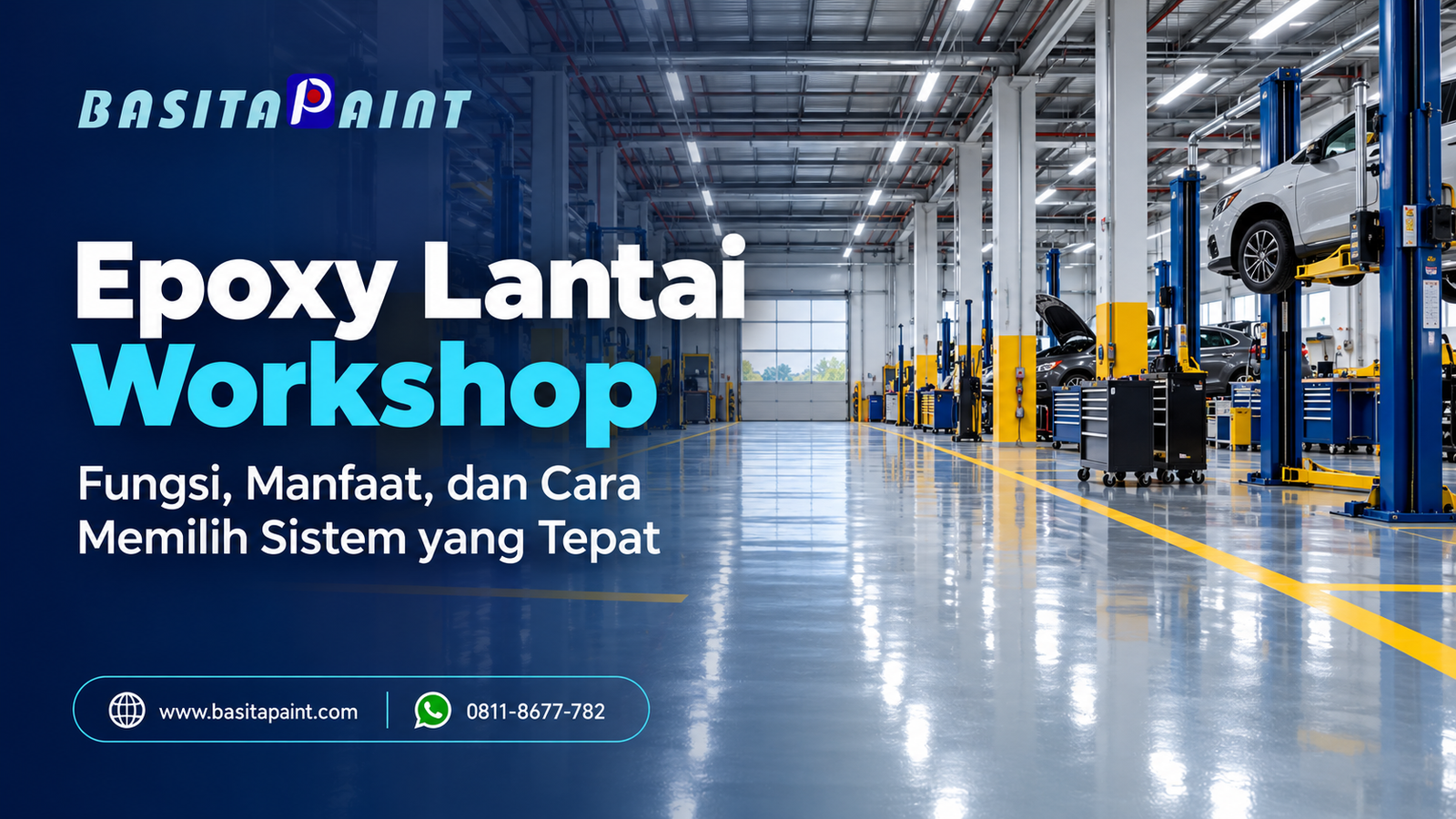 lantai epoxy workshop modern